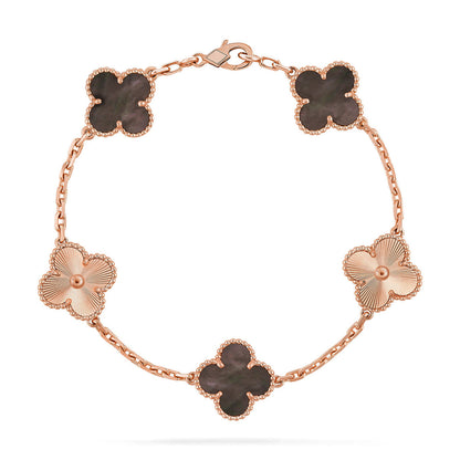 [Regal Gem] CLOVER 5 MOTIF GRAY MOP BRACELET COLLECTION