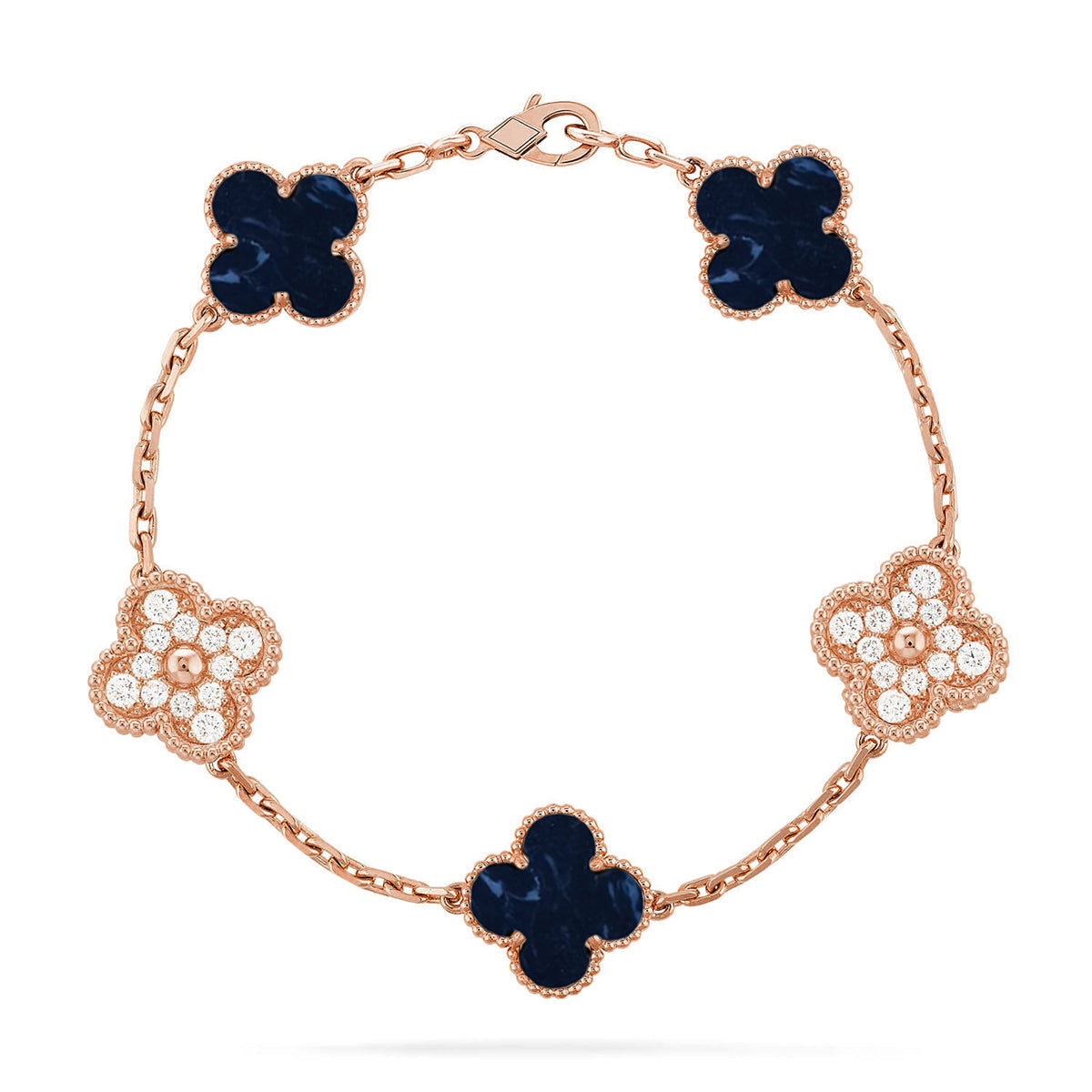 [Regal Gem]CLOVER 5 MOTIF PIETERSITE BRACELET COLLECTION