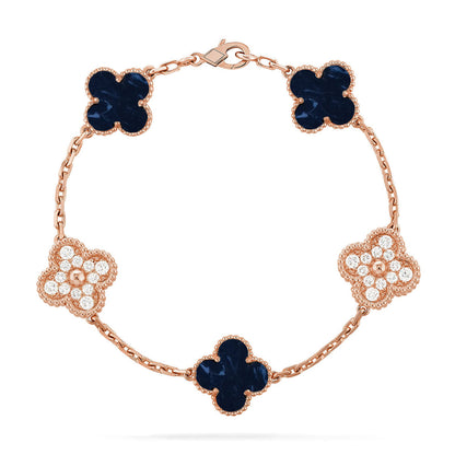 [Regal Gem]CLOVER 5 MOTIF PIETERSITE BRACELET COLLECTION