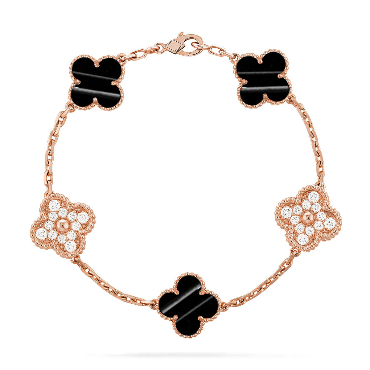 [Regal Gem] CLOVER 5 MOTIF PULSAR STONE BRACELET COLLECTION