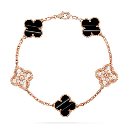 [Regal Gem] CLOVER 5 MOTIF PULSAR STONE BRACELET COLLECTION