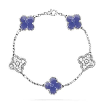 [Regal Gem]CLOVER 5 MOTIF BLUE VEINS BRACELET COLLECTION