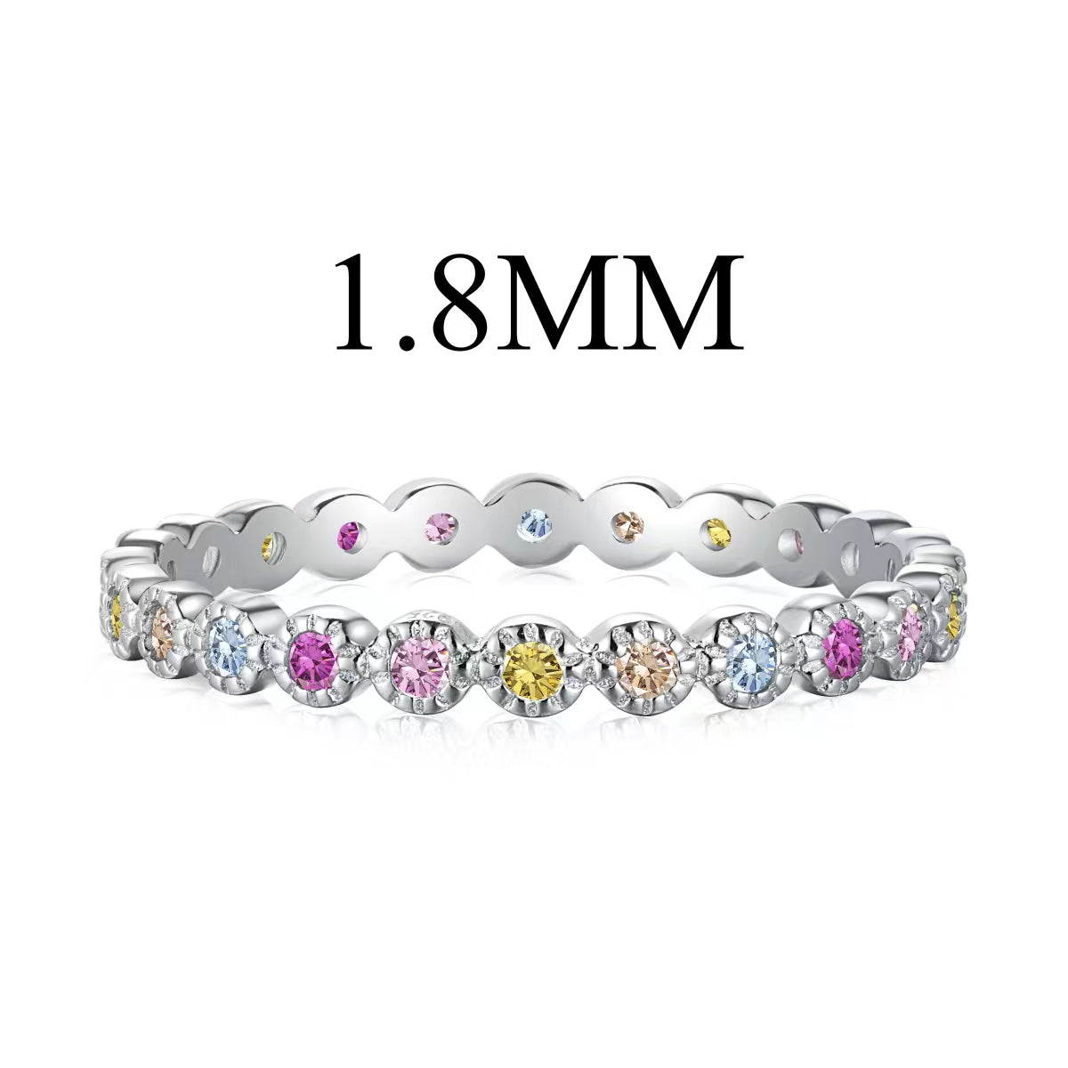 [Regal Gem Jewelry]Unique Scintillating Round Cut Daily Ring