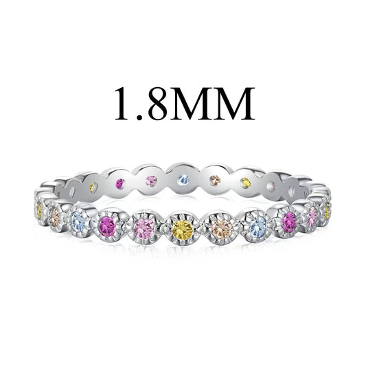 [Regal Gem Jewelry]Unique Scintillating Round Cut Daily Ring