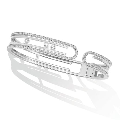 [Regal Gem]MOVE 10TH PAVED DIAMOND BRACELET