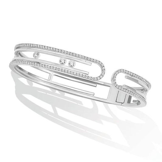 [Regal Gem]MOVE 10TH PAVED DIAMOND BRACELET