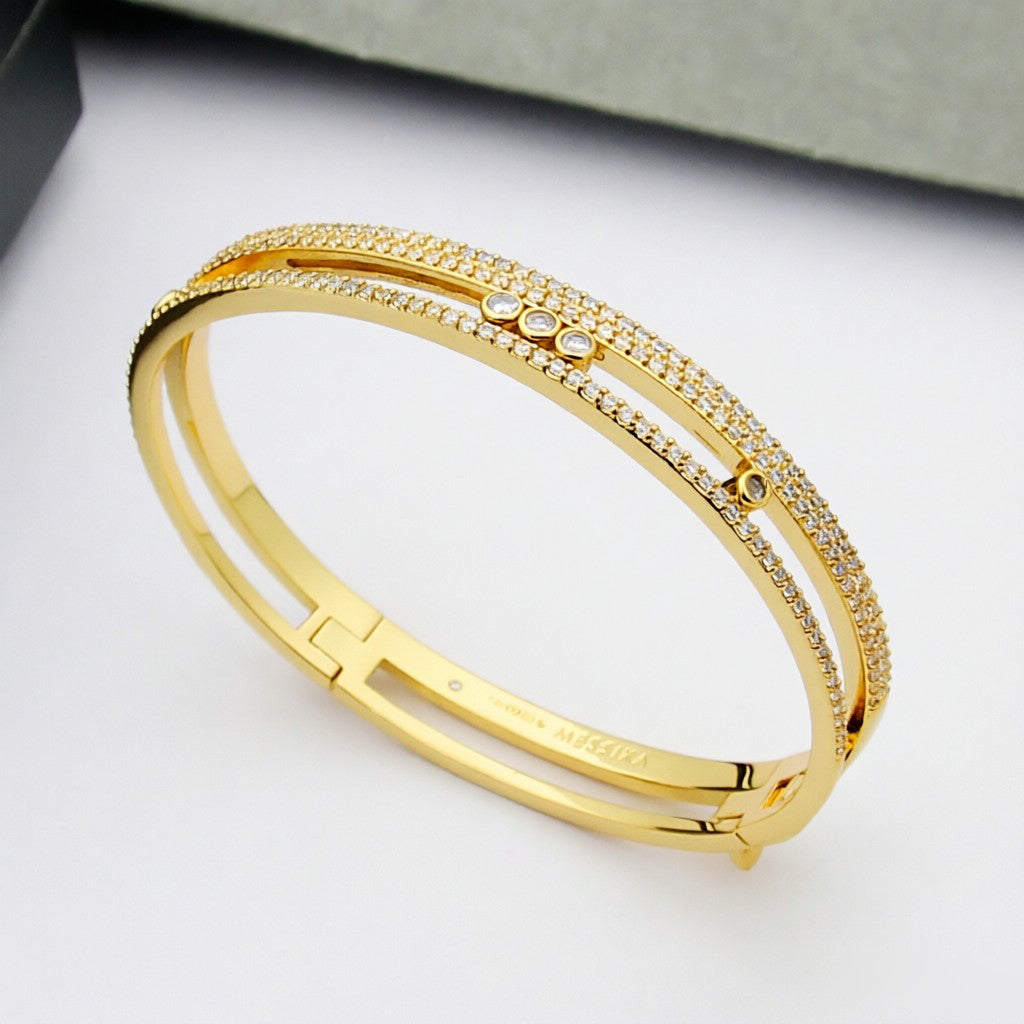 [Regal Gem]Move Romane pavé bangle