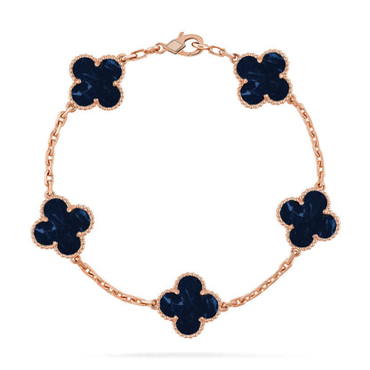 [Regal Gem]CLOVER 5 MOTIF PIETERSITE BRACELET COLLECTION
