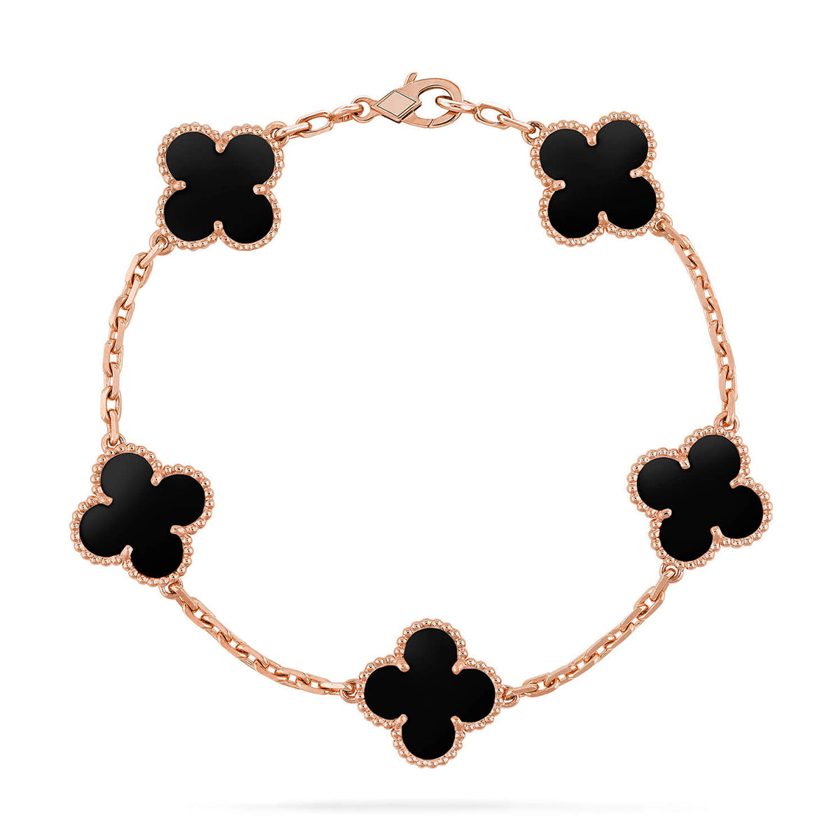 [Regal Gem] CLOVER 5 MOTIF ONYXS BRACELET COLLECTION