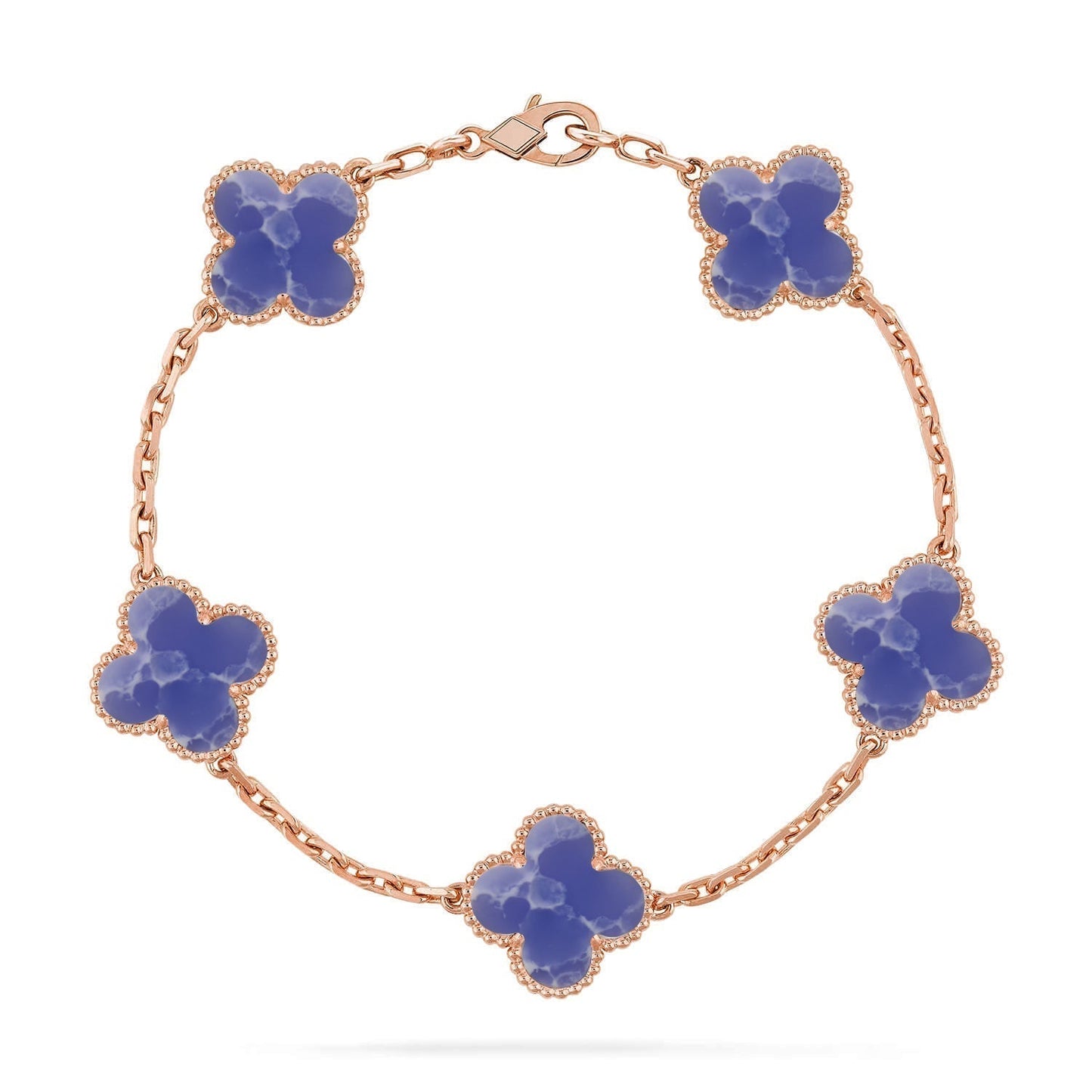 [Regal Gem]CLOVER 5 MOTIF BLUE VEINS BRACELET COLLECTION