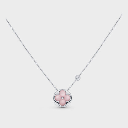 [Regal Gem]SUN MOTIF PINK MOP SILVER BRACELET