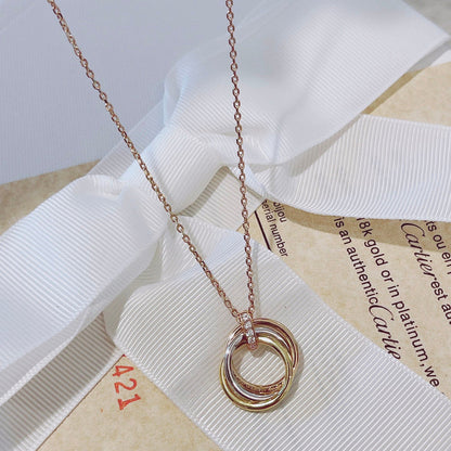[Regal Gem]TRINITY NECKLACE GOLD  DIAMONDS