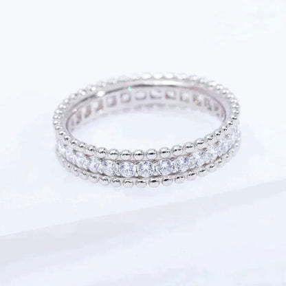 [Regal Gem]PERLEE DIAMOND SILVER RING