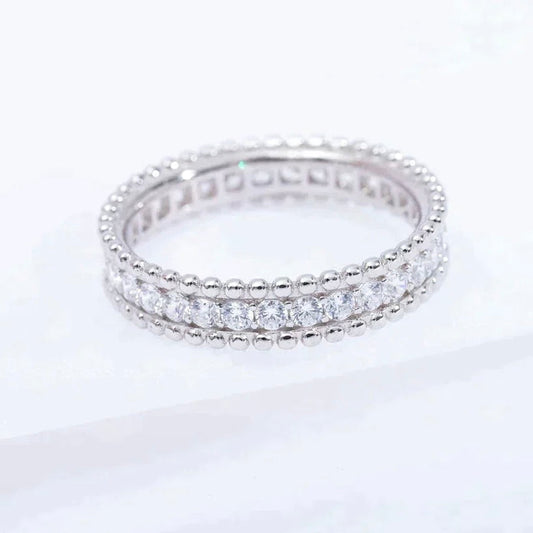 [Regal Gem]PERLEE DIAMOND SILVER RING