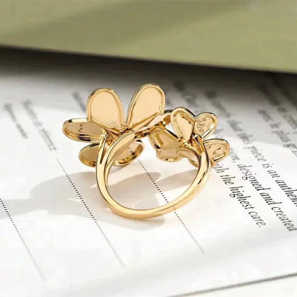 [Regal Gem]CLOVER COMOS GOLD DIAMOND RING