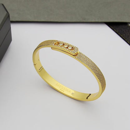 [Regal Gem]Move Noa Full Pavé Diamond Bangle Bracelet