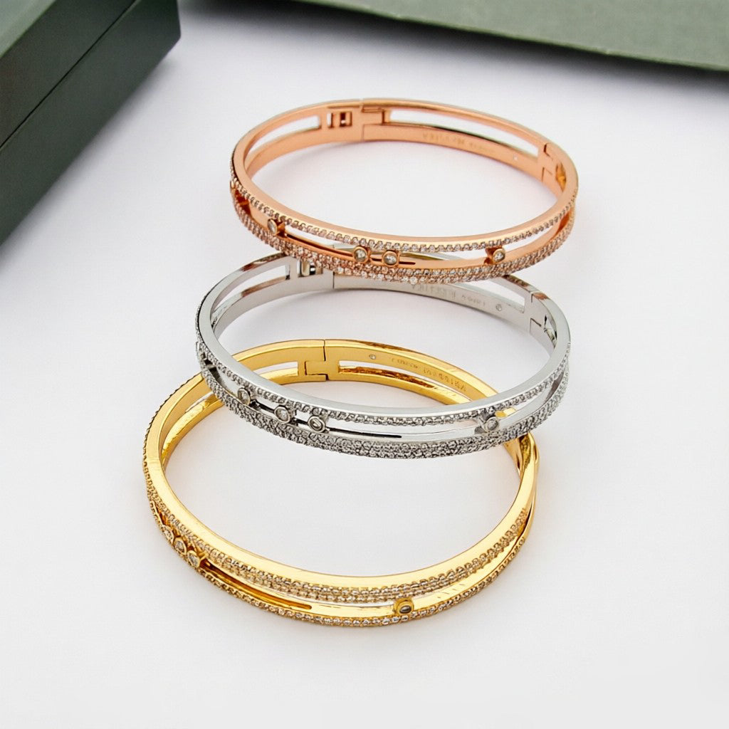 [Regal Gem]Move Romane pavé bangle
