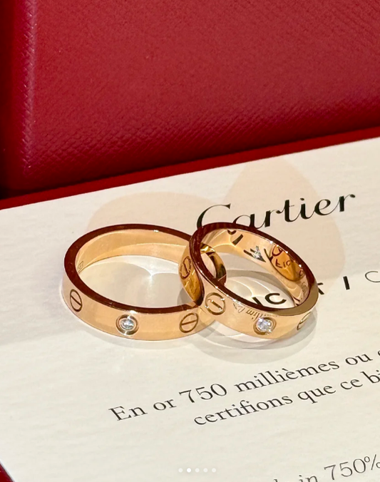 [Regal Gem]LOVE RING 4MM 1 DIAMOND