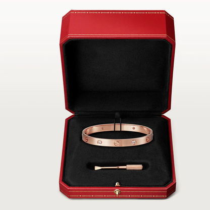 [Regal Gem]LOVE BRACELET 6.1MM 4 DIAMONDS