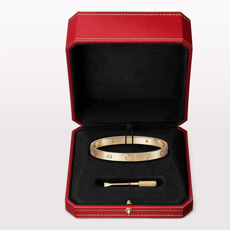 [Regal Gem]LOVE BRACELET 6.1MM 4 DIAMONDS