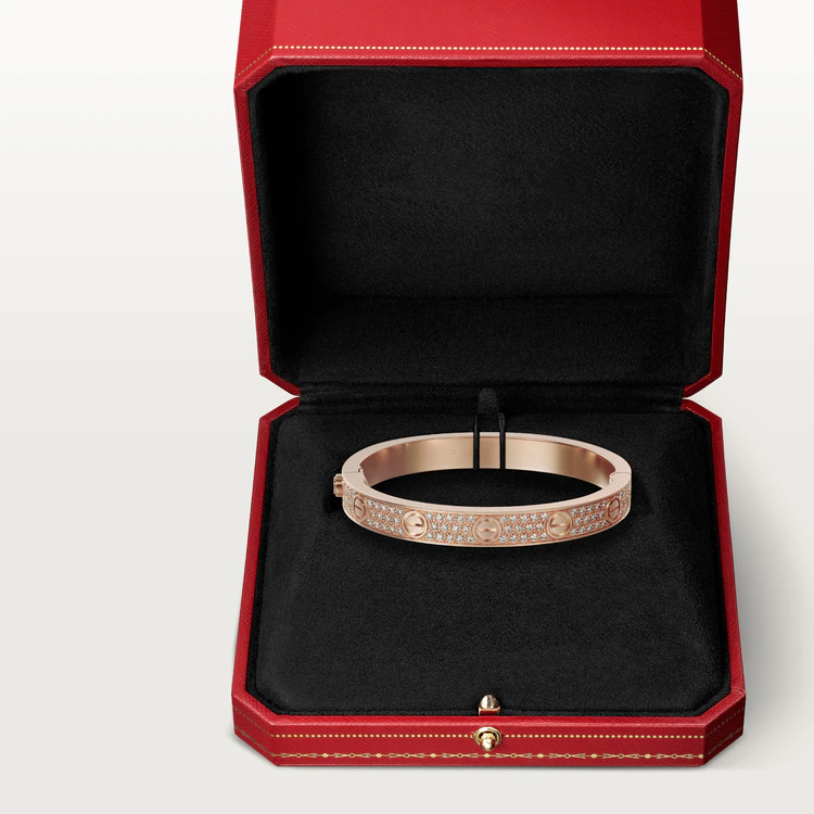 [Regal Gem]LOVE BRACELET 6.1MM DIAMOND-PAVED