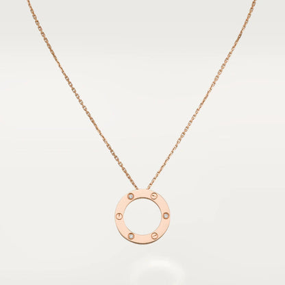 [Regal Gem]LOVE NECKLACE 16MM 3 DIAMONDS