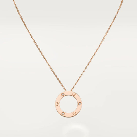[Regal Gem]LOVE NECKLACE 16MM 3 DIAMONDS
