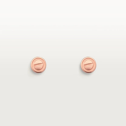 [Regal Gem]LOVE EARRINGS PINK GOLD 10MM