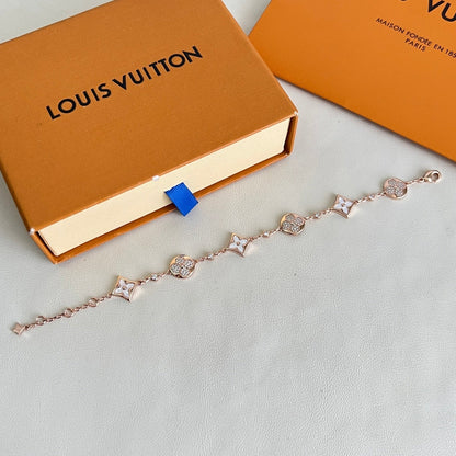 [Regal Gem]SIX FLOWERS PINK GOLD DIAMOND BRACELET