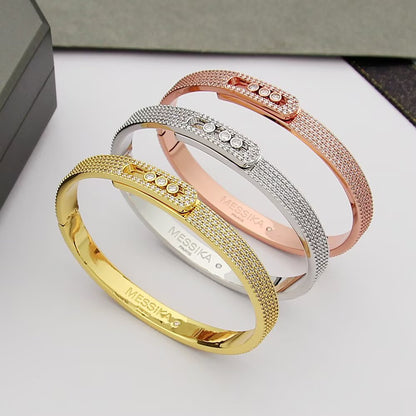 [Regal Gem]Move Noa Full Pavé Diamond Bangle Bracelet
