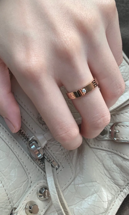 [Regal Gem]LOVE RING 4MM 1 DIAMOND