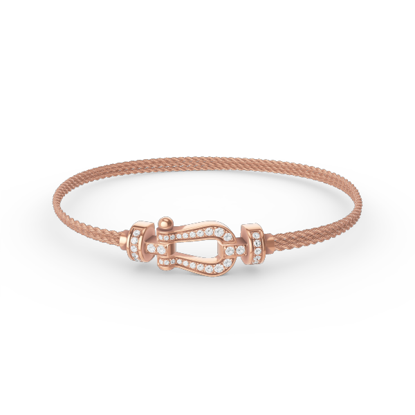 [Regal Gem]FORCE SMALL HORSESHOE  DIAMOND CHAIN ROPE BRACELET