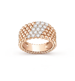 [Regal Gem]Five-row diamond ring