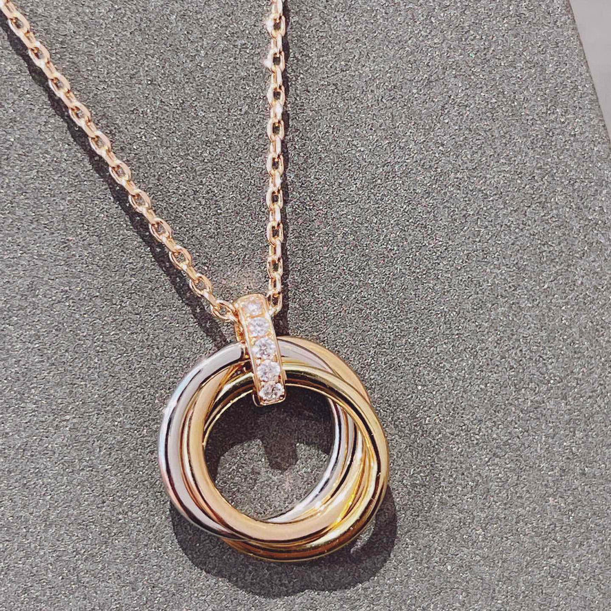 [Regal Gem]TRINITY NECKLACE GOLD  DIAMONDS