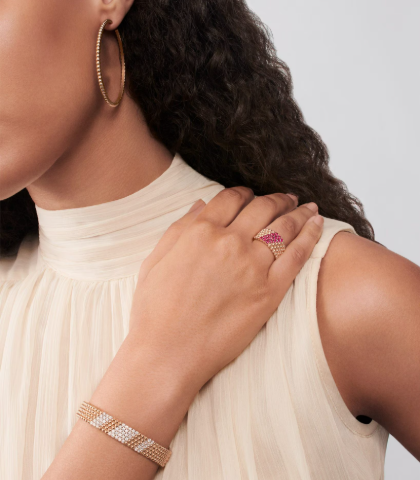 [Regal Gem]Five-row diamond bracelet