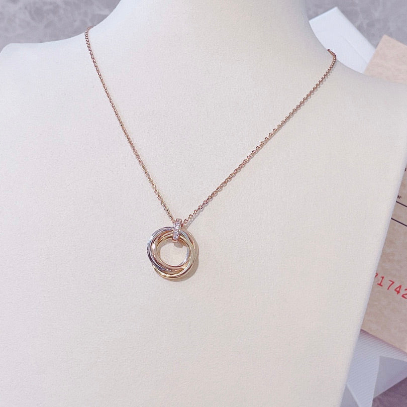[Regal Gem]TRINITY NECKLACE GOLD  DIAMONDS
