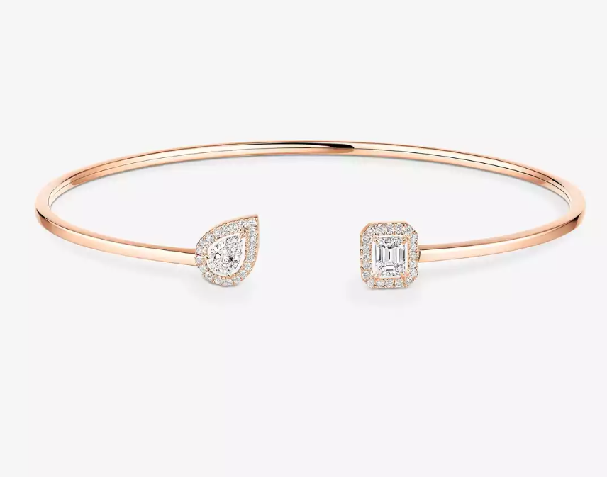 [Regal Gem]M Delicate Double-Diamond Bracelet