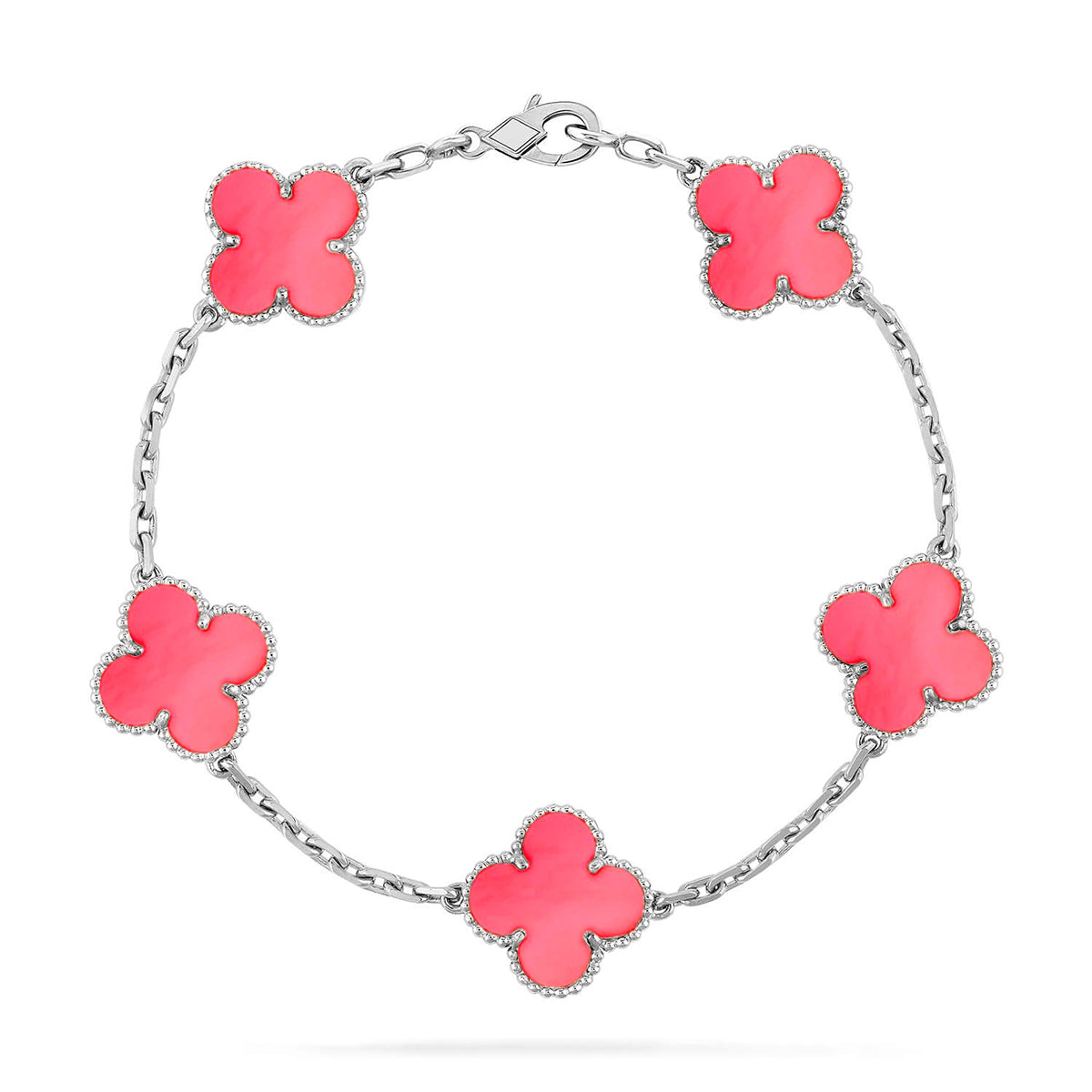 [Regal Gem] CLOVER 5 MOTIFS  PINK MOP BRACELET COLLECTION