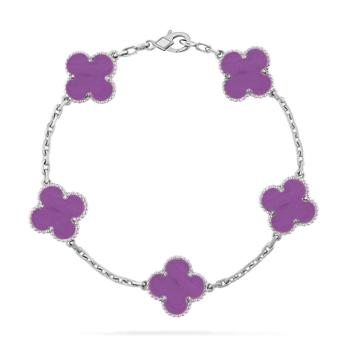 [Regal Gem] CLOVER 5 MOTIF VIOLET BRACELET COLLECTION