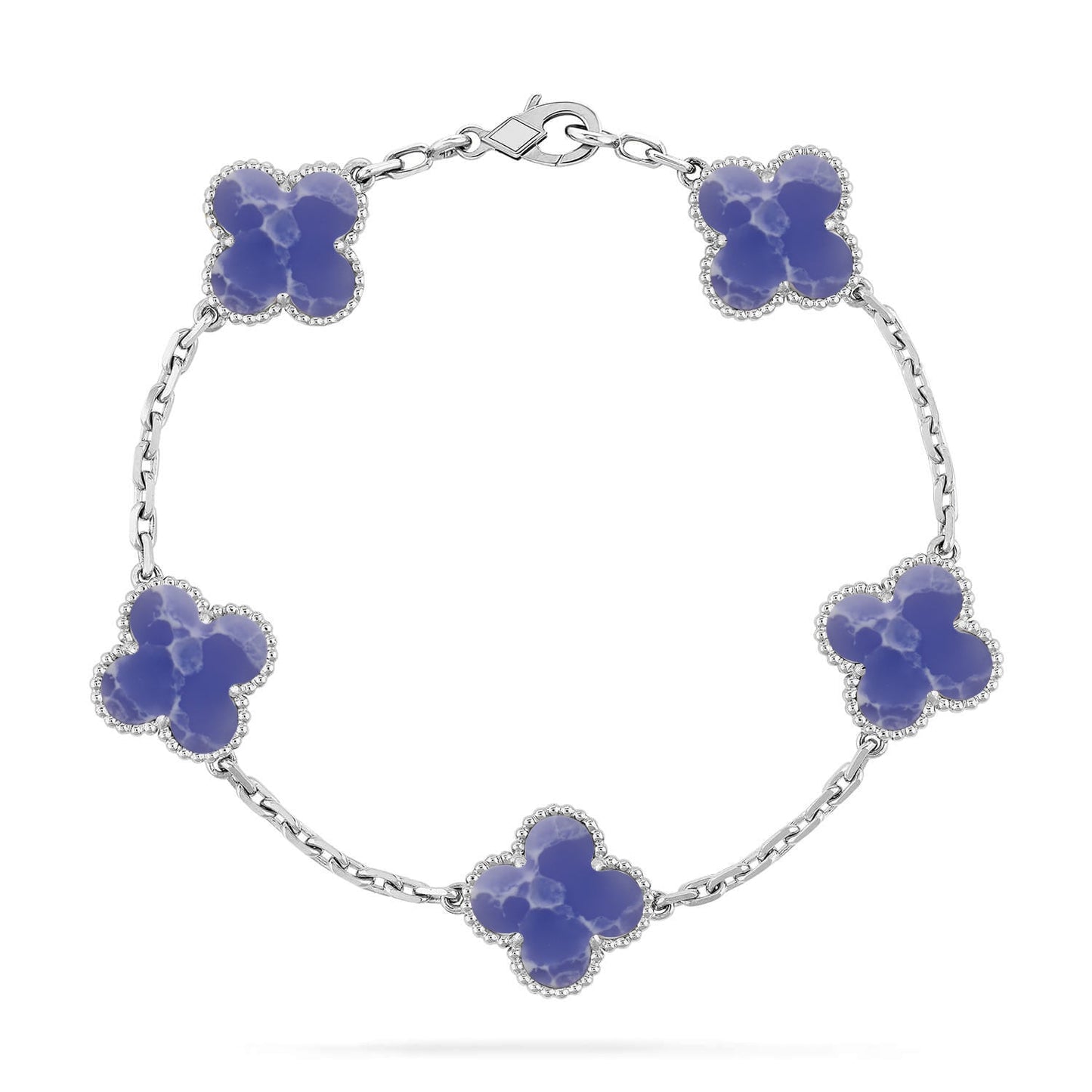 [Regal Gem]CLOVER 5 MOTIF BLUE VEINS BRACELET COLLECTION