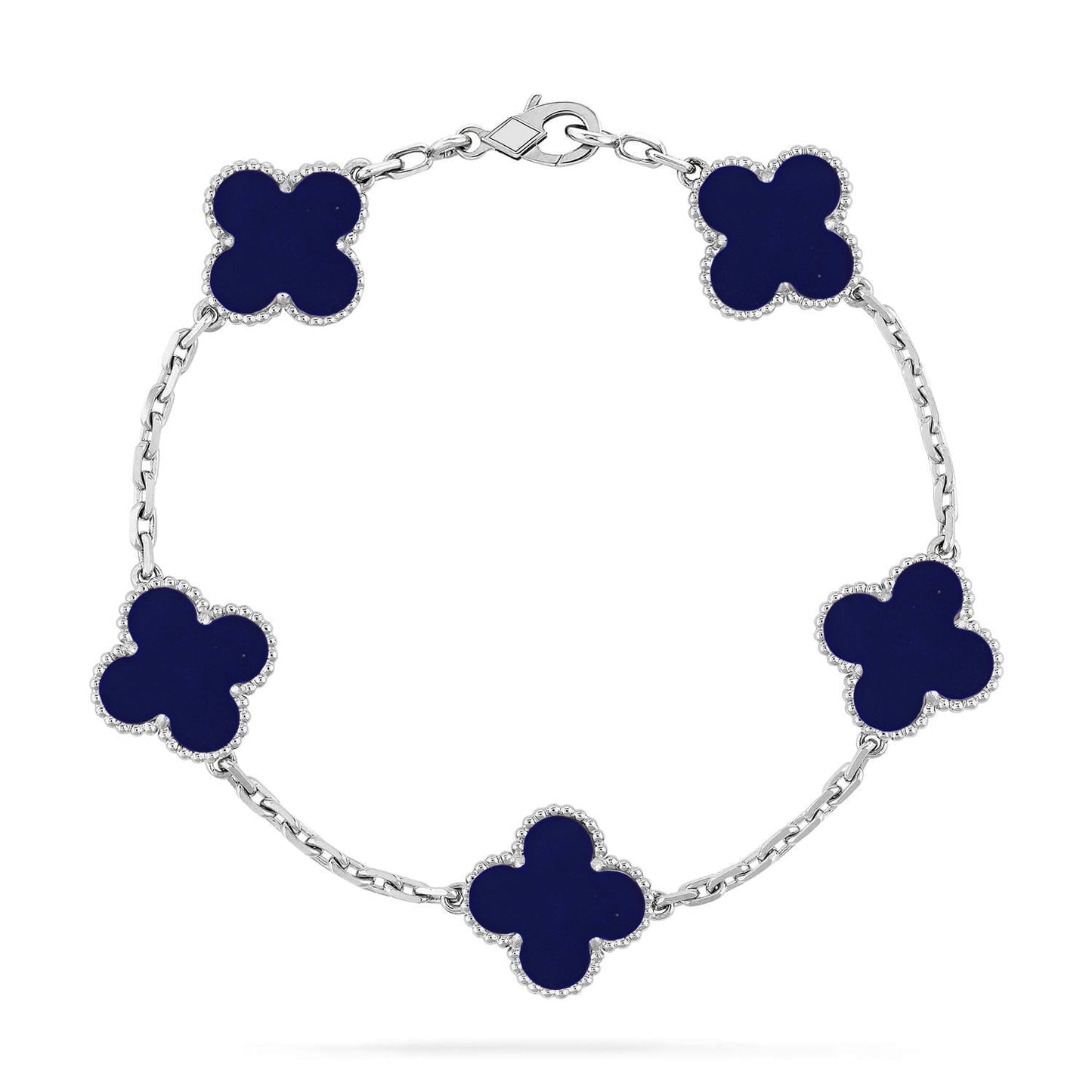 [Regal Gem]CLOVER 5 MOTIF LAPIS LAZULI BRACELET COLLECTION