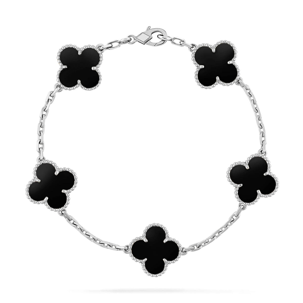 [Regal Gem] CLOVER 5 MOTIF ONYXS BRACELET COLLECTION