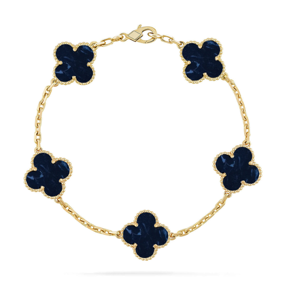 [Regal Gem]CLOVER 5 MOTIF PIETERSITE BRACELET COLLECTION