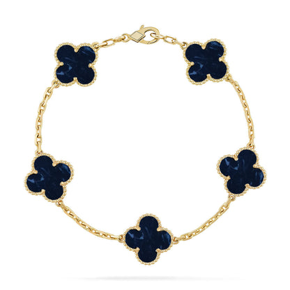 [Regal Gem]CLOVER 5 MOTIF PIETERSITE BRACELET COLLECTION