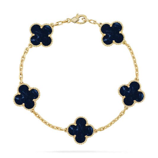 [Regal Gem]CLOVER 5 MOTIF PIETERSITE BRACELET COLLECTION