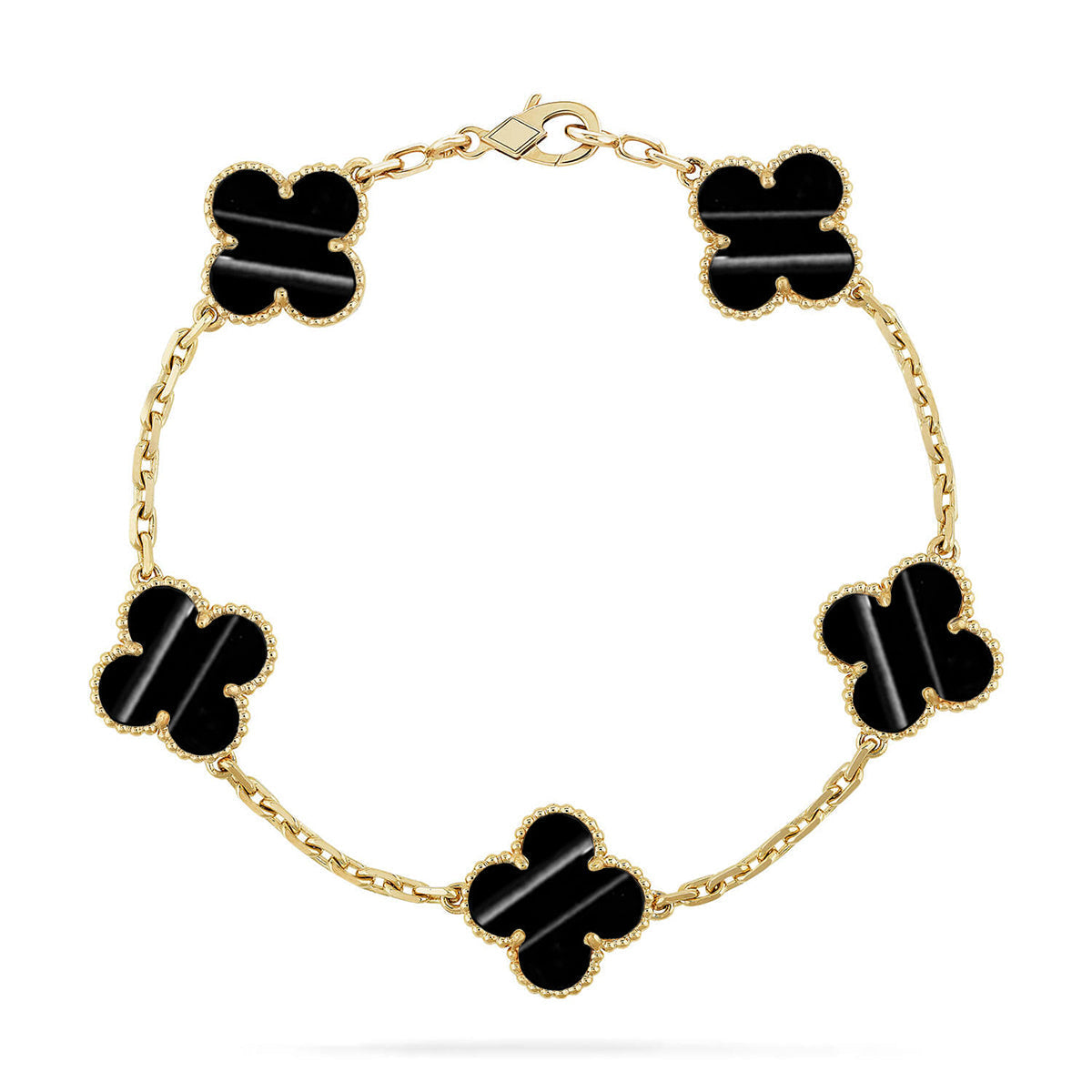 [Regal Gem] CLOVER 5 MOTIF PULSAR STONE BRACELET COLLECTION