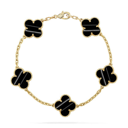 [Regal Gem] CLOVER 5 MOTIF PULSAR STONE BRACELET COLLECTION