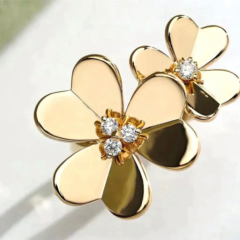 [Regal Gem]CLOVER COMOS GOLD DIAMOND RING
