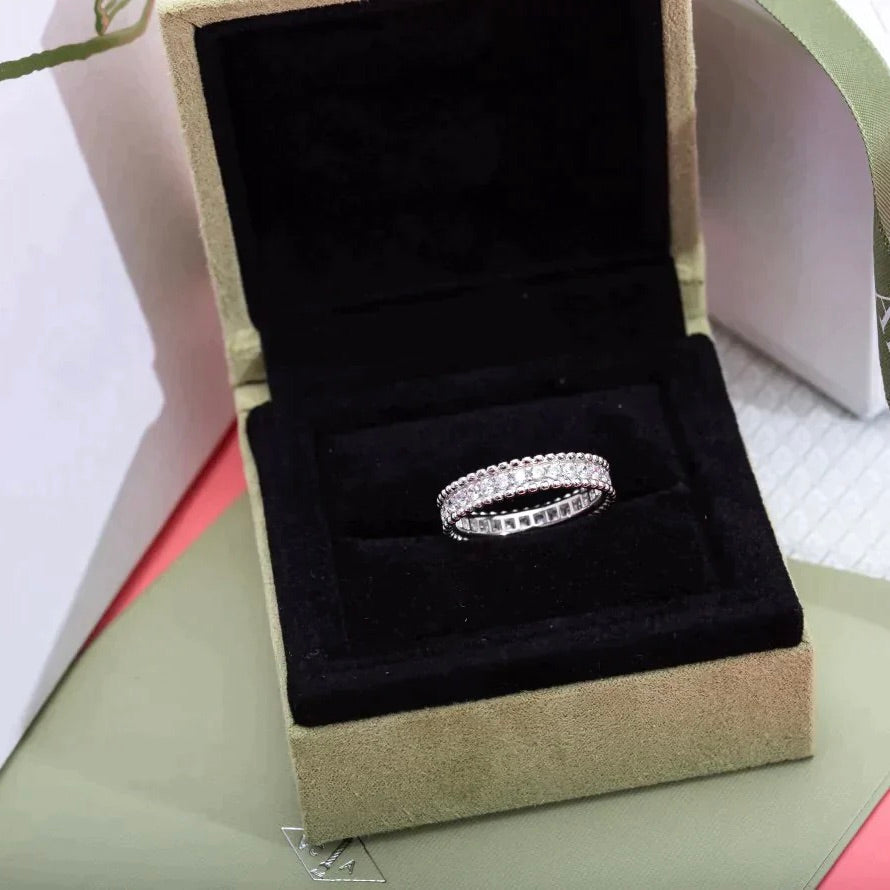 [Regal Gem]PERLEE DIAMOND SILVER RING
