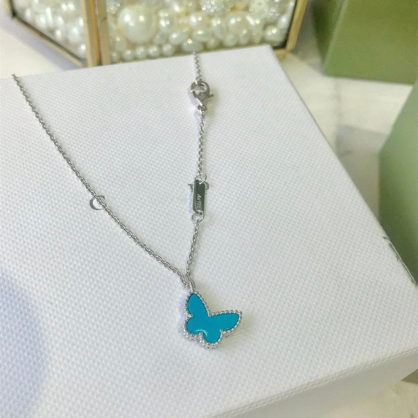 [Regal Gem]BUTTERFLY TURQUOISE BUTTERFLY BRACELET SILVER
